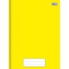 Caderno Brochura 1/4 Capa Dura Pepper Amarelo 80 Folhas