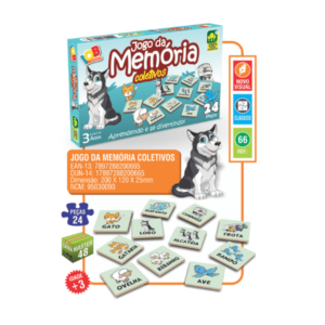 Brinquedo Educativo Jogo da Memória Coletivos Iob