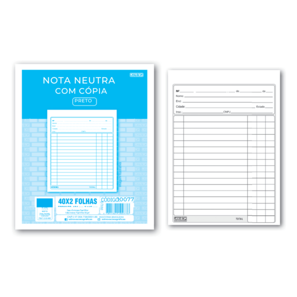 Nota Neutra 1/36 com Cópia SD