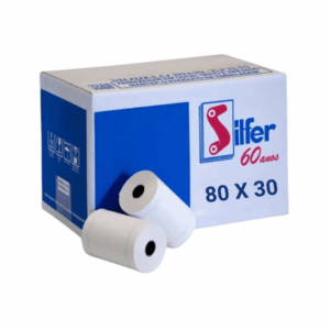 Bobina Térmica Branca 80X30 CX C/30 UN Silfer