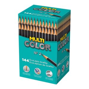 Ecolápis Grafite Multicolor Super Caixa com 144 unidades