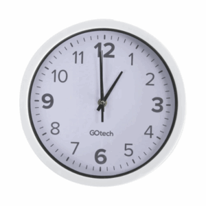 Relógio de Parede Analógico Go Tech Redondo