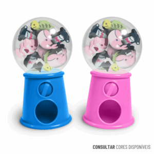 Borracha Mini Fundo do Mar Pote Baleiro com 12 Borrachas Leonora