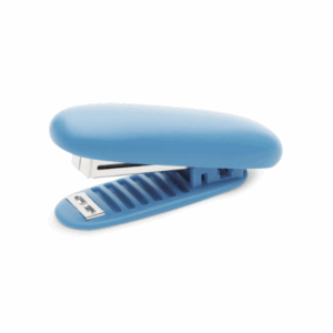 Mini Grampeador Plástico Semiautomático Azul MX-G15D Maxprint