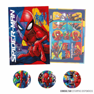 Caderno Brochura Capa Dura 1/4 Spider Man 80 Folhas