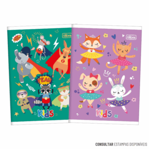 Caderno Brochura 1/4 Capa Flexível Sapeca 96 Folhas