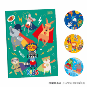 Caderno Brochura Universitário Capa Dura Sapeca Masculino 96 Folhas