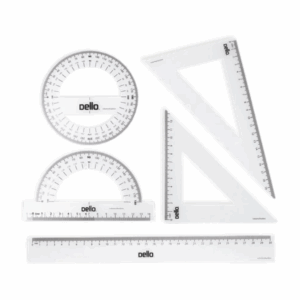 Conjunto de Réguas para Desenhos Escolar Flexível Dello