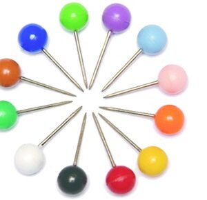 Alfinete para Mapa N3 Colorido ACC Caixa com 25 unidades