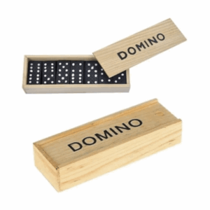 Brinquedo Educativo Jogo de Dominó Madeira Pequeno