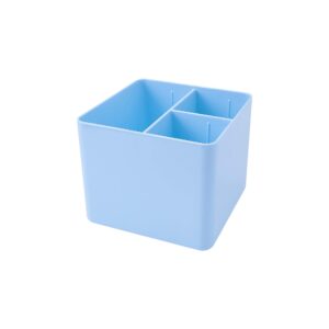 Porta Objetos com 3 Divisórias Azul Pastel Dello