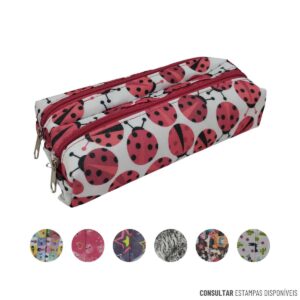 Estojo Feminino Duplo Ret Nylon Streetbag