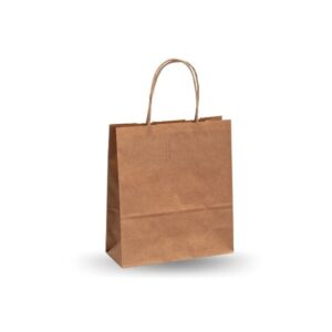 Sacola de Papel Kraft Natural 23,5x10x31,5cm Scrity Pacote com 10 unidades