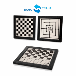 Brinquedo Educativo Jogo de Dama e Trilha Pequeno Dutati