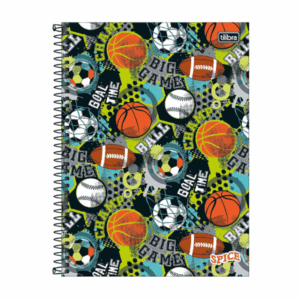 Caderno Universitário 16 Matérias Capa Dura Spice Masculino 256 Folhas