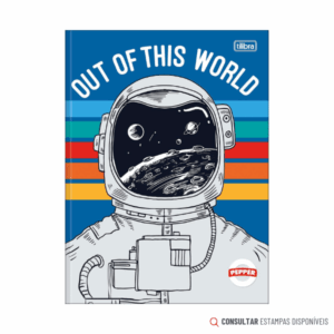 Caderno Brochura Universitário Capa Dura Pepper Masculino 80 Folhas