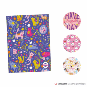 Agenda Permanente Costurada Pepper Feminina Tilibra