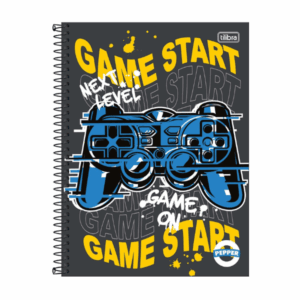 Caderno Universitário 20 Matérias Capa Dura Pepper Masculino 320 Folhas