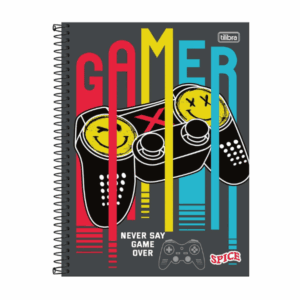 Caderno Universitário 12 Matérias Capa Dura Spice Masculino 192 Folhas