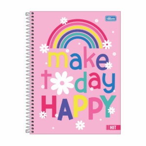 Caderno Universitário 20 Matérias Capa Dura Hit Feminino 320 Folhas