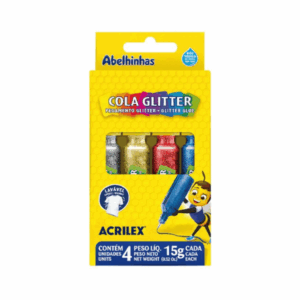 Cola Colorida com Glitter 4 Cores Acrilex