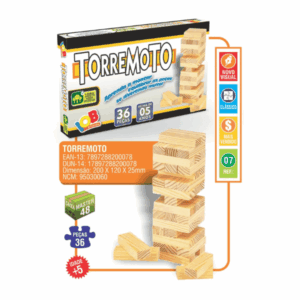 Brinquedo Educativo Terremoto com 36 Peças Iob