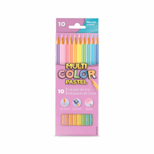Lápis de Cor 10 Cores Multicolor Tons Pastel Faber-Castell