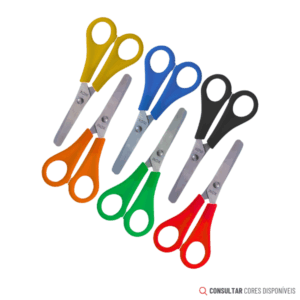 Tesoura Escolar 13cm Sem Ponta