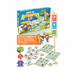 Brinquedo Educativo Jogo do Alfabeto A-Z com 27 Peças Iob