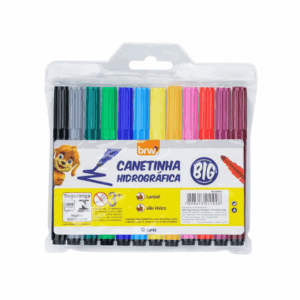 Canetinha Hidrocor 12 Cores Big Brw
