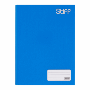 Caderno Brochura Universitário Capa Dura Stiff Azul 96 Folhas Jandaia