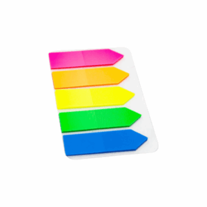 Bloco Adesivo Seta Neon 5 Cores MP 2031 Master