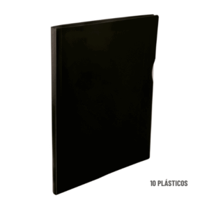Pasta Catálogo A4 PP Line Preto C/10 Sacos Dello