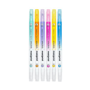 Caneta Marca Texto Apagável com 6 cores Maxprint