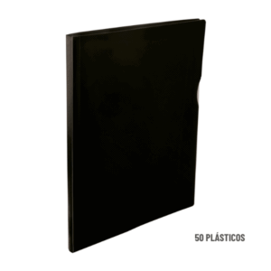 Pasta Catálogo A4 PP Line Preto C/50 Sacos Dello