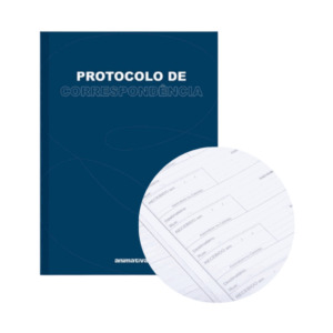 Livro Protocolo de Correspondência Pequeno 104 FL Animativa