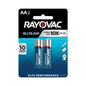 Pilha Alcalina AA Rayovac 2 Unid