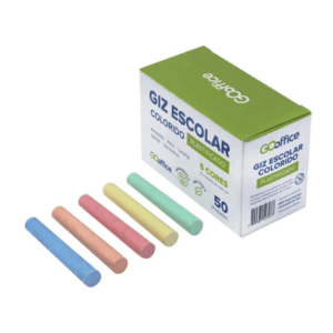 Giz Escolar Colorido Go Office CX C/50 UN