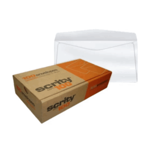 Envelope Carta 114x229mm Branco CX C/100 UN COF320