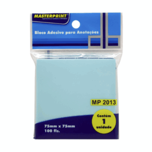 Bloco Adesivo 75x75mm Azul C/100 FL MP 2010 Master