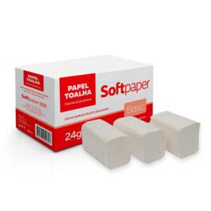 Papel Toalha Interfolhado Softpaper24g CX C/2000 UN