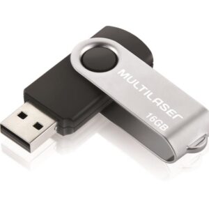 Pen Drive Multilaser Twist Preto 16GB