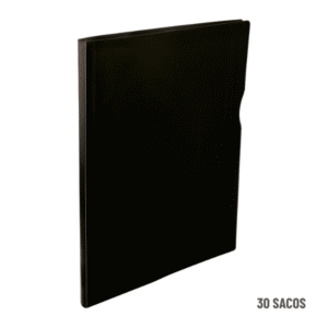 Pasta Catálogo A4 PP Line Preto C/30 Sacos Dello